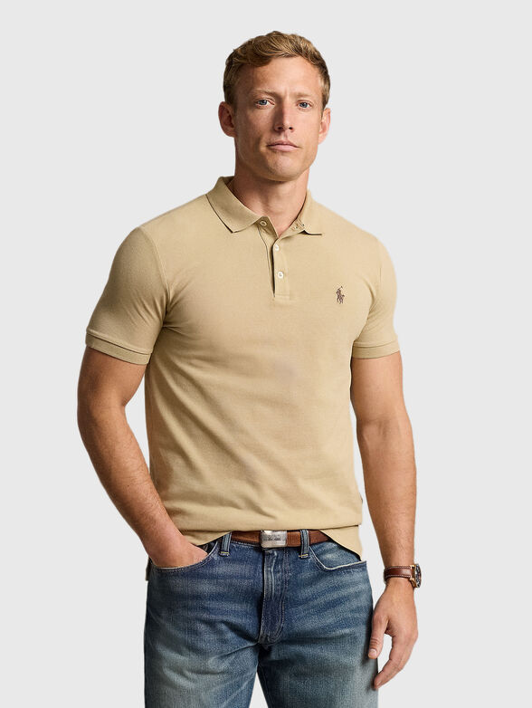 Polo shirt in beige colour - 1