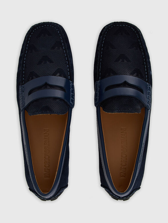 Leather loafers with logo details - 6