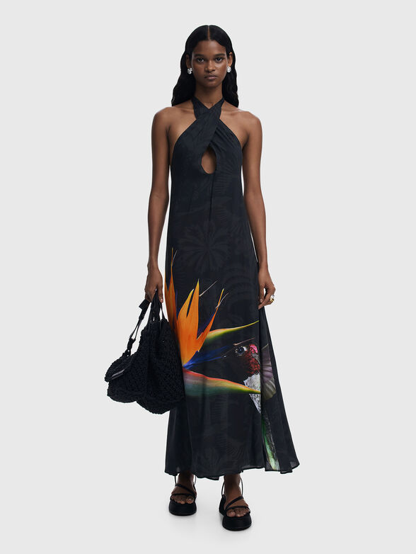 Maxi dress with halter neckline - 6