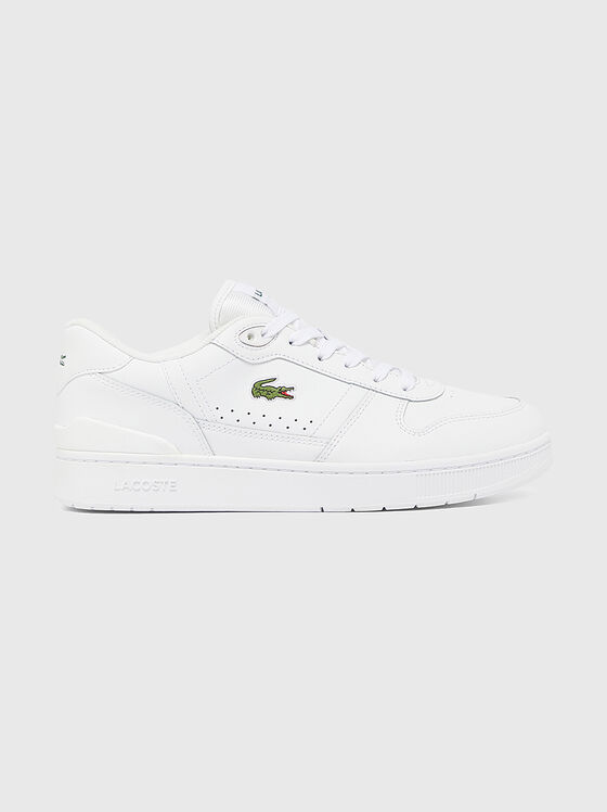 Black leather sneakers - 1