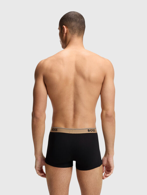 Set of three pairs of boxer shorts with a logo - 3