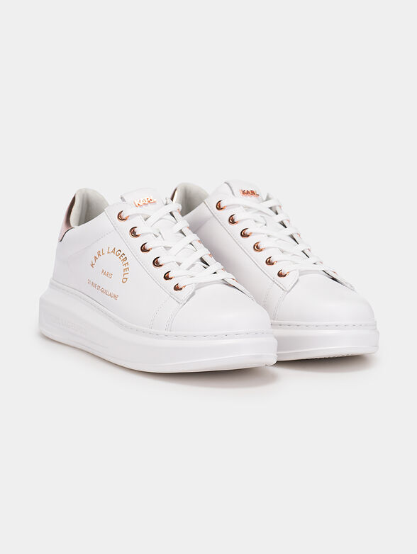 KAPRI MAISON leather sneakers in white color - 2