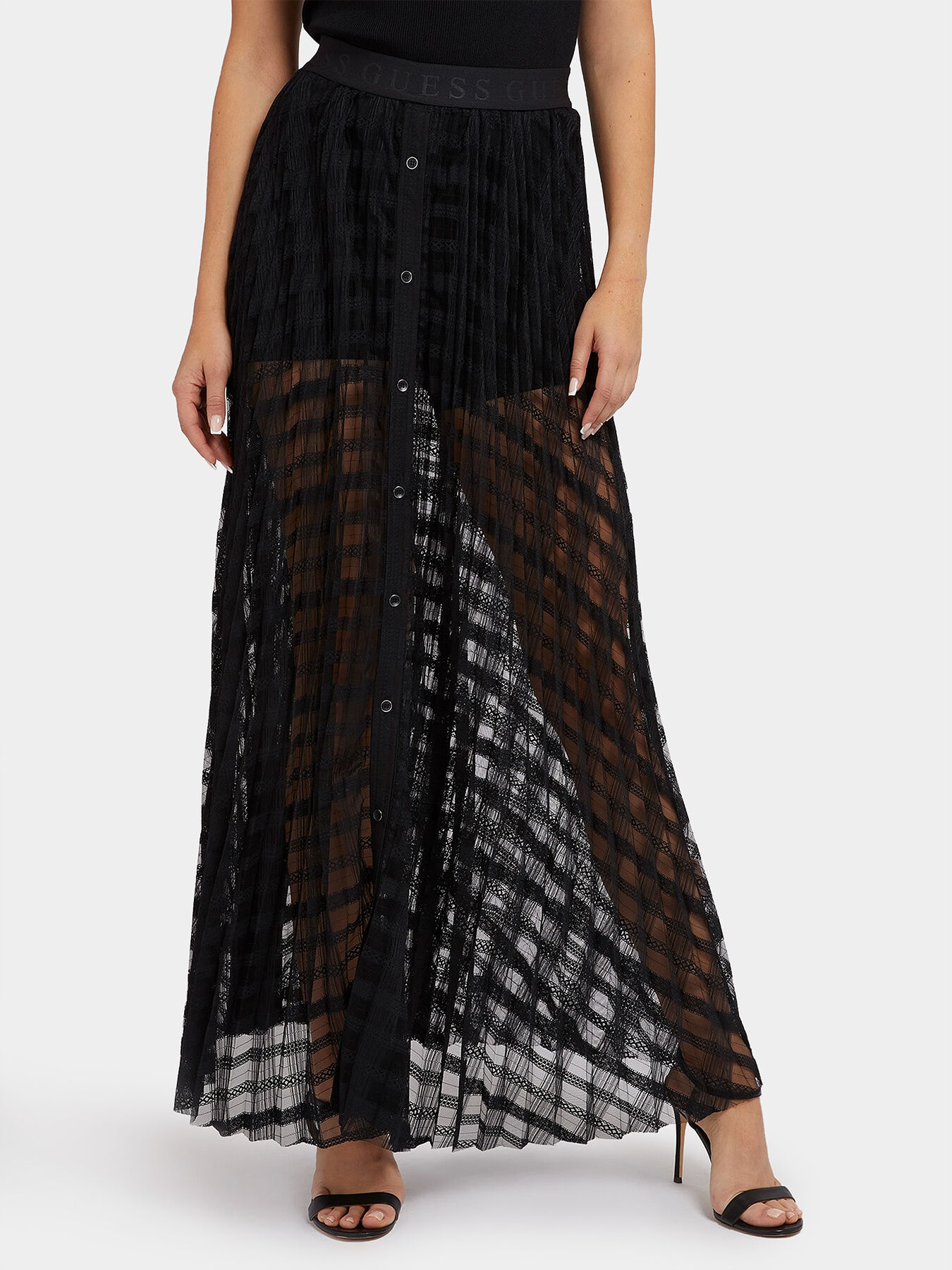 Black lace guess skirt outlet