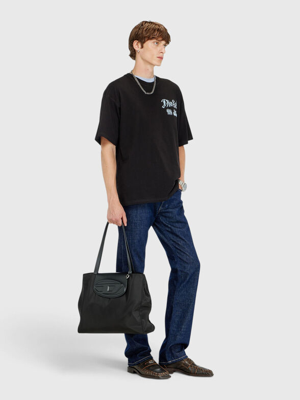 Black cotton t-shirt - 1