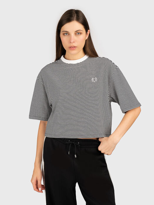 DERESI cotton T-shirt with oval neckline
