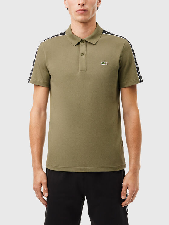 Polo shirt with contrasting stripe  - 1