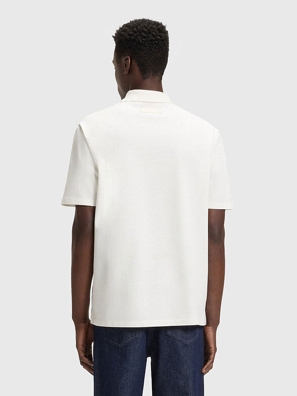 Short-sleeved cotton polo shirt - 3