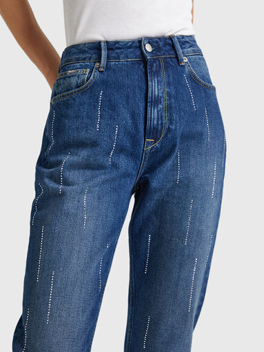 Jeans with rhinestones - 4