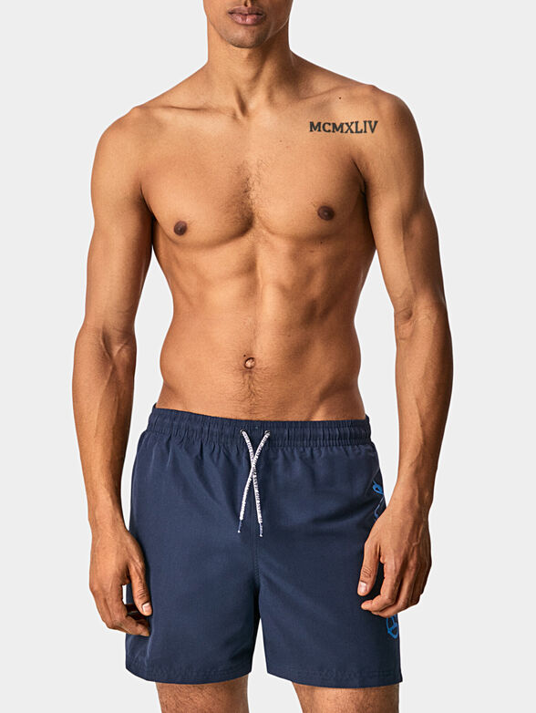 RODD beach shorts contrasting ties - 1