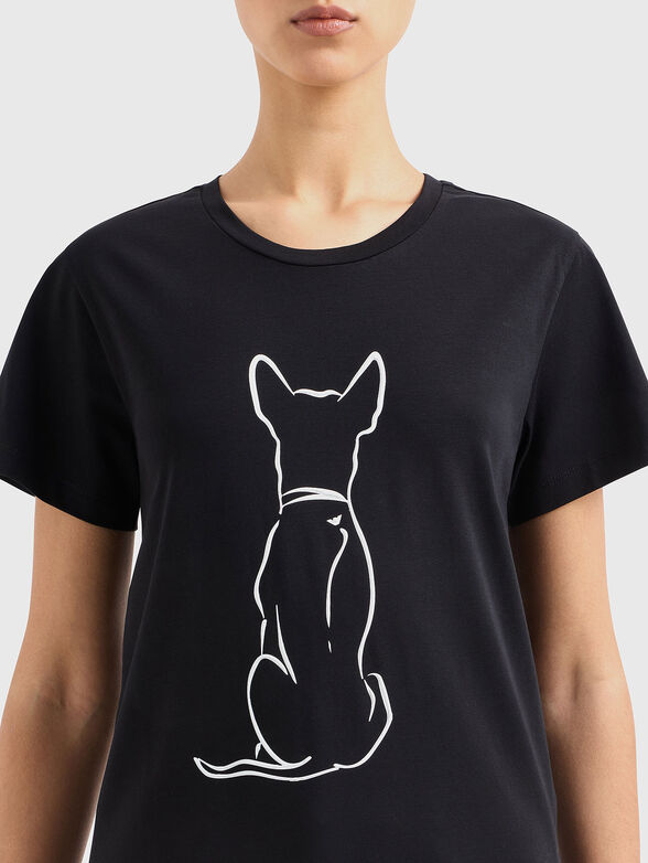 Print cotton T-shirt - 4