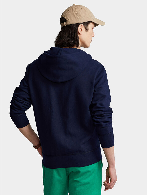 Sports sweatshirt with zipper and hood - 3