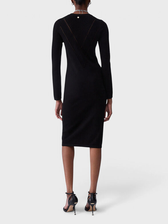 Midi dress with openwork embroidery - 2