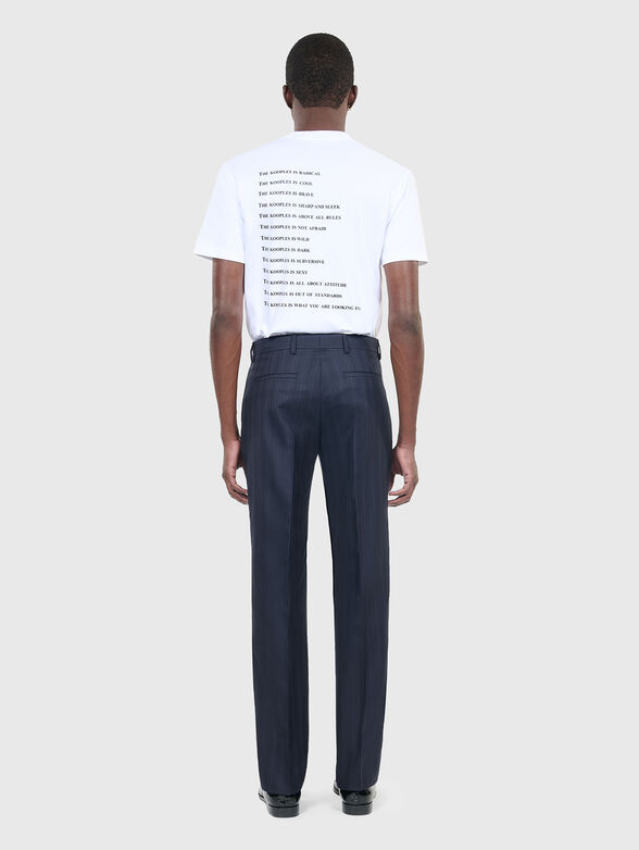 Striped straight leg trousers - 2