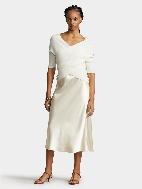 White cashmere sweater - 2