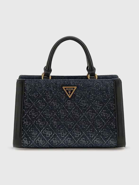 DILI denim bag with 4G rhinestone monogram - 1