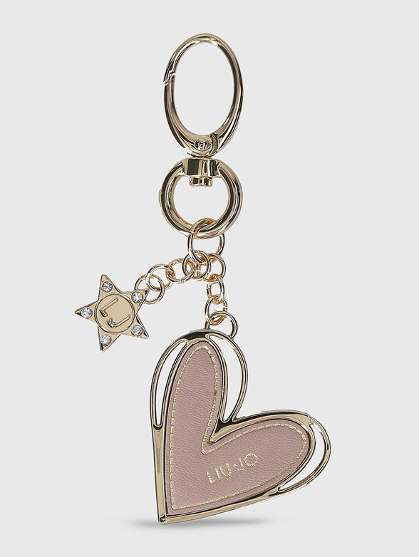 Keychain with heart pendant - 1