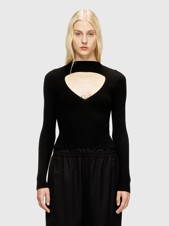 Рипсен пуловер M-OLINA от вълна - 1