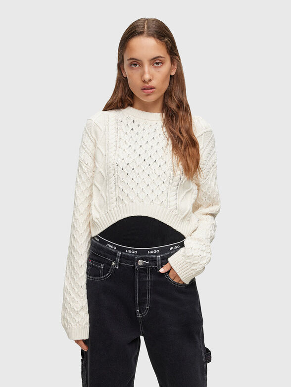 Cotton blend sweater - 1