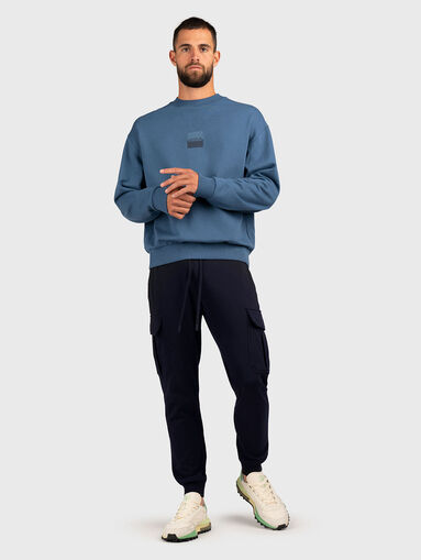 Cotton cargo trousers with logo - 5