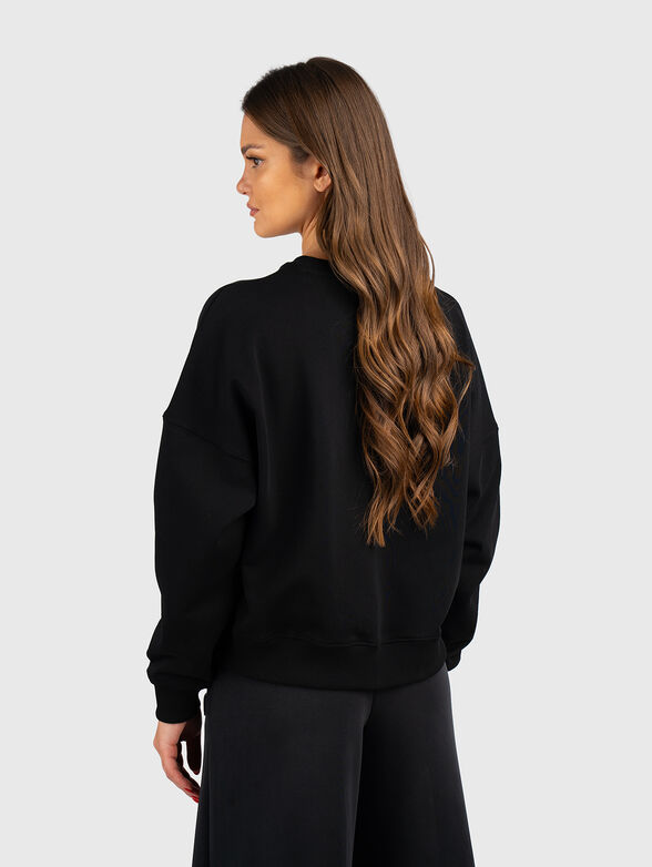 Triangle logo sweatshirt with rhinestones - 3