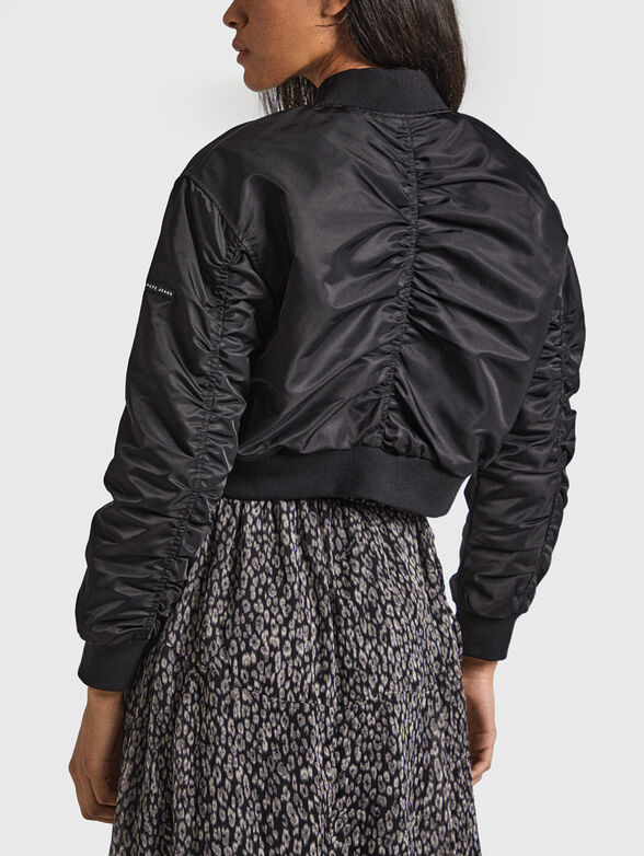 MONITE cropped black bomber - 3