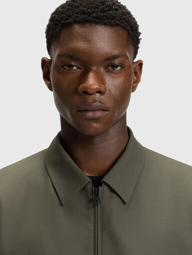 Wool jacket with classic collar - 4