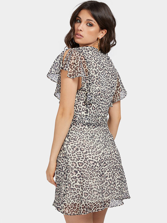LANA Dress with leopard print - 3