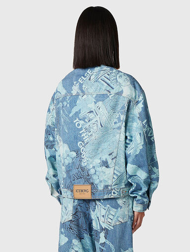 Denim jacket with art print - 3