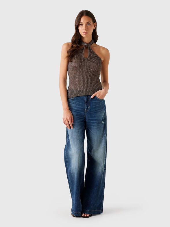 ELLA knitted top with halter neckline - 2