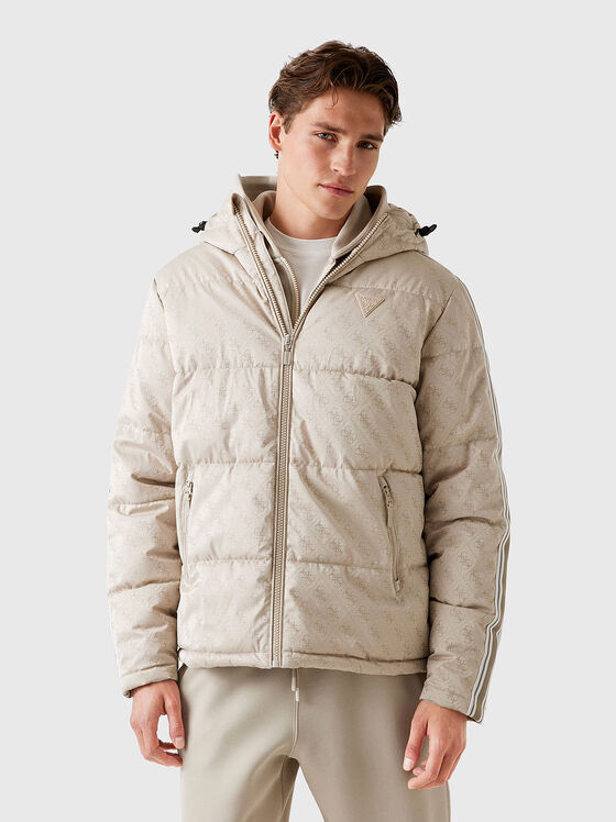 Quilted jacket with contrasting piping - 1