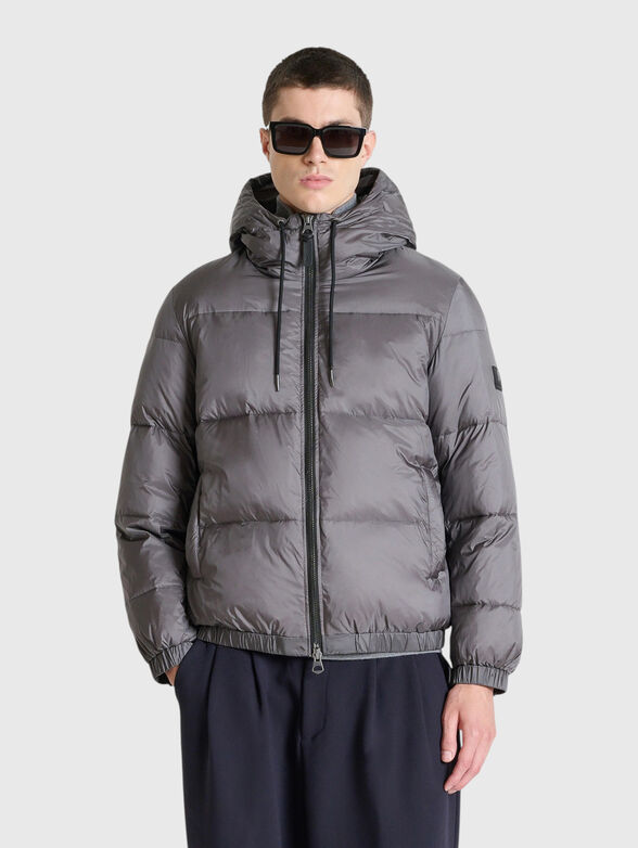 Puffer grey jacket - 1