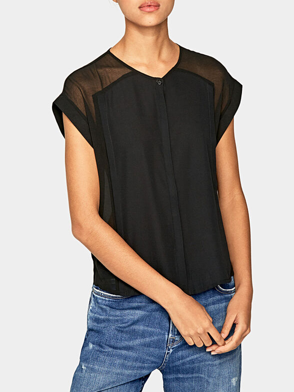 ERIN Top with sheer details - 1