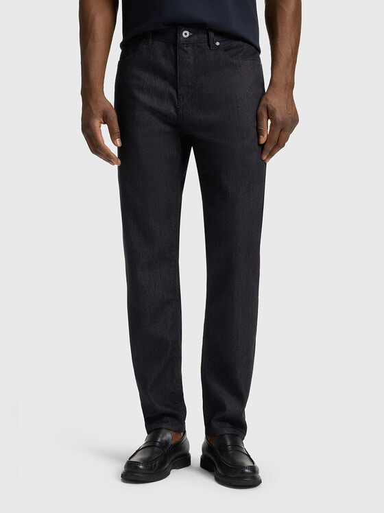 Slim wool blend jeans - 1