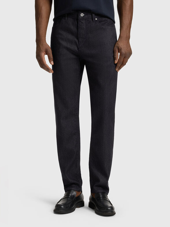 Slim wool blend jeans - 1