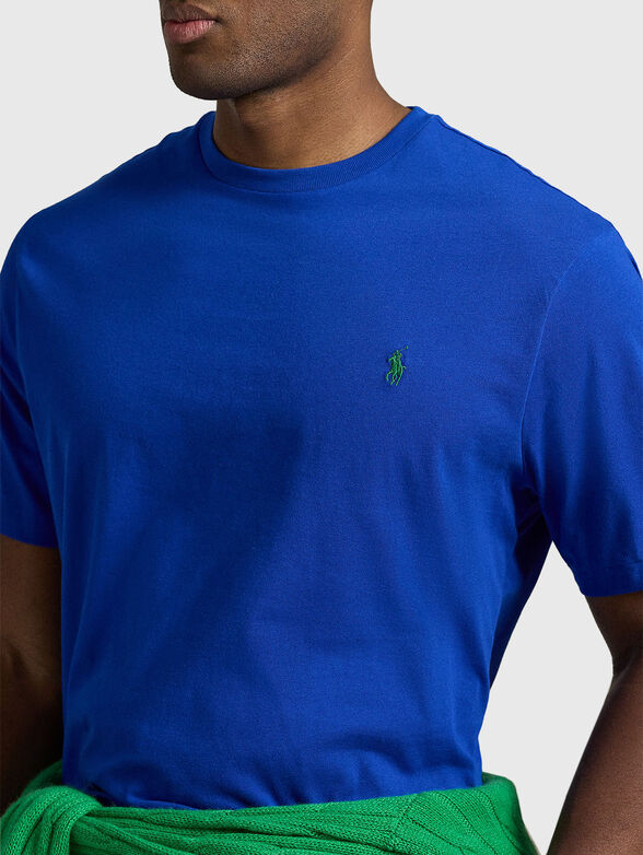 Cotton T-shirt with logo embroidery - 4
