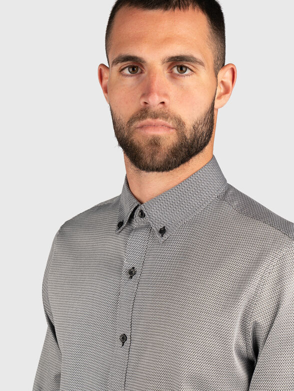 DOBBY long sleeve cotton shirt - 3