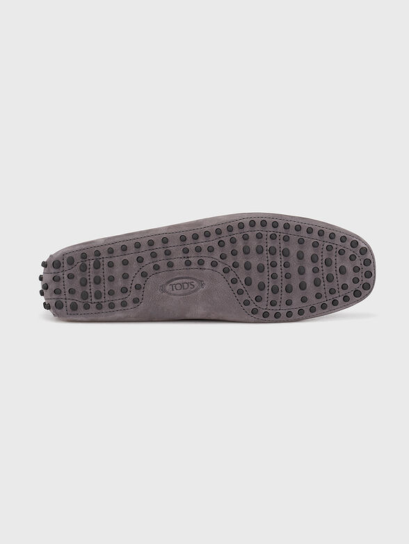 Suede loafers in grey colour - 4
