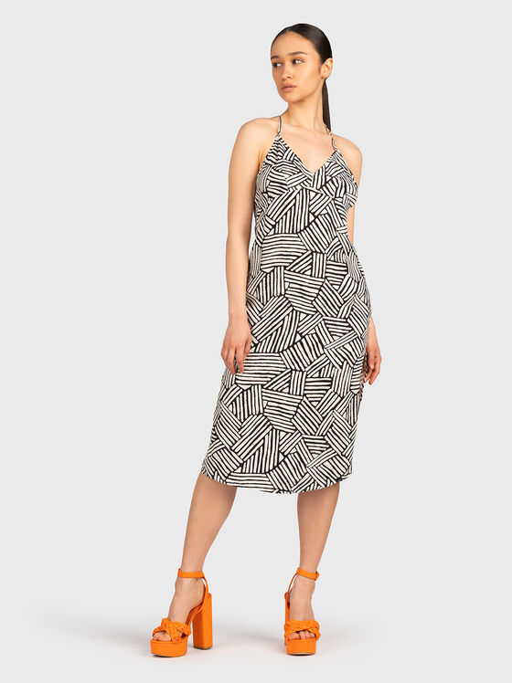 VINTAGE midi dress with slits - 1