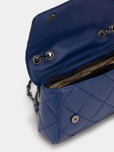 Blue CESSILY crossbody bag with quilted effect - 5