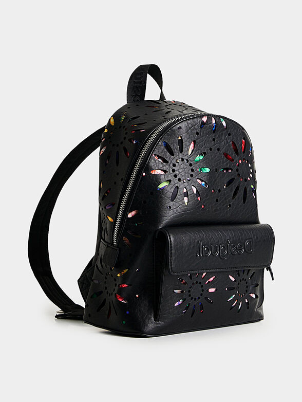 Backpack with floral print - 2
