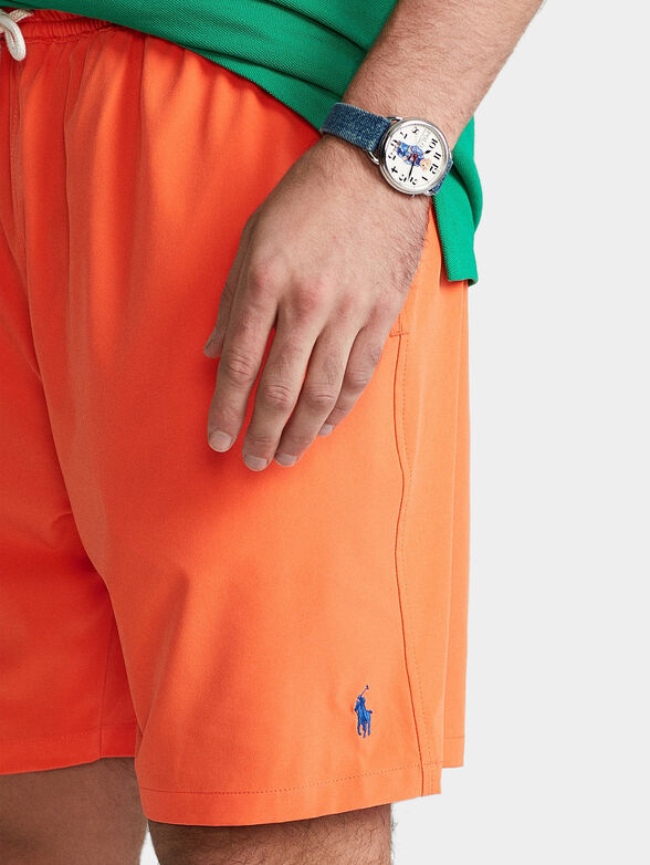Swim trunks in orange color - 3