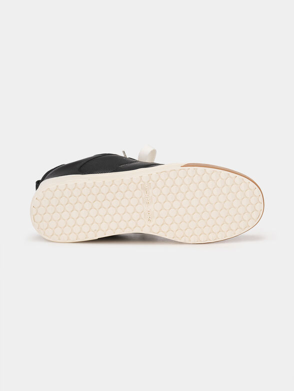 Leather sneakers with logo detail - 5