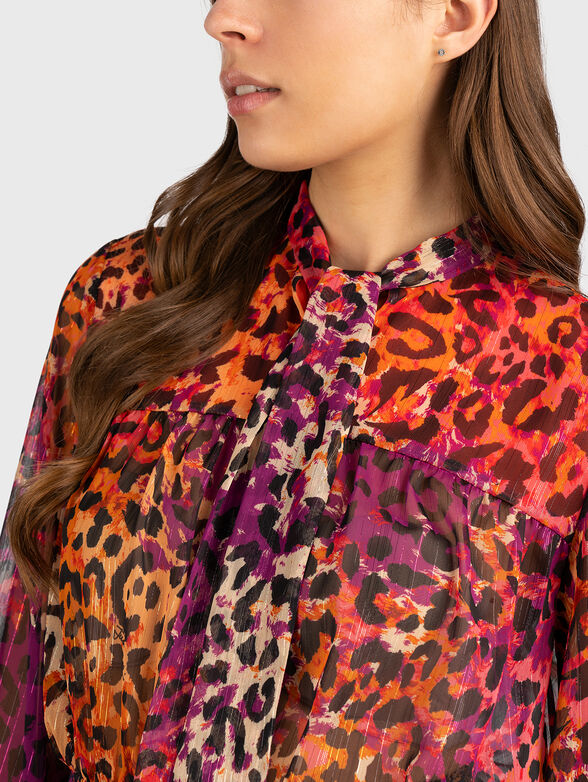 Blouse with sheer effect - 4