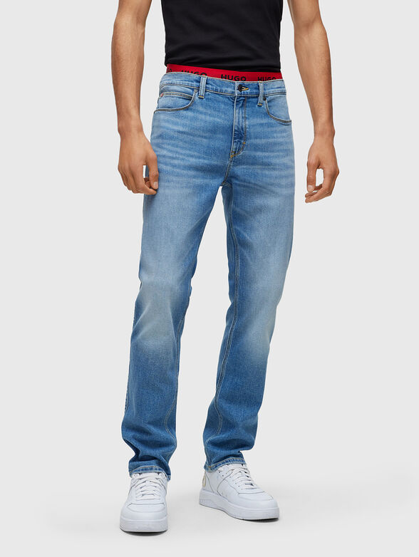 Blue jeans with washed effect - 1
