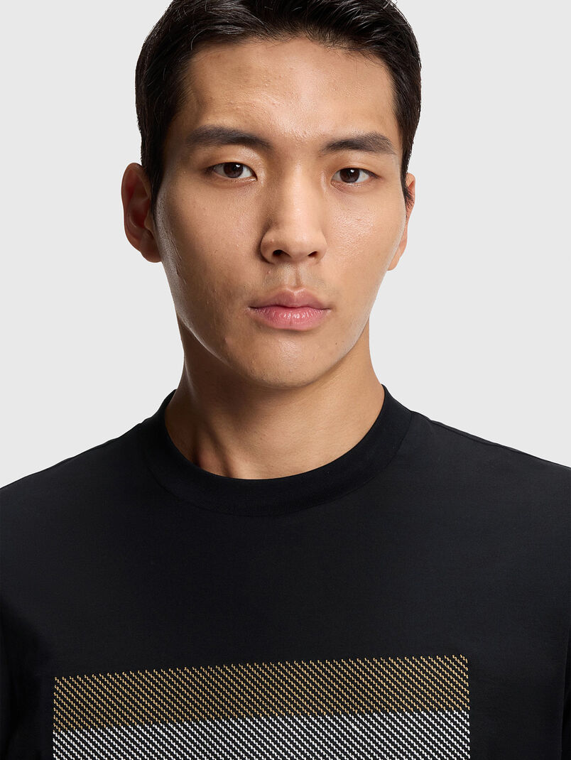 Striped cotton T-shirt  - 3