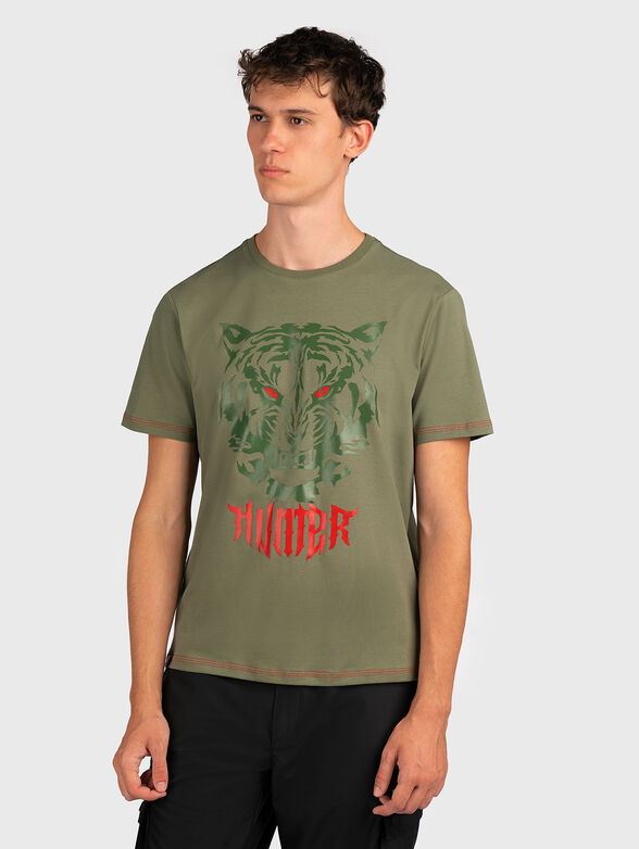 TS177 T-shirt with accent print - 1