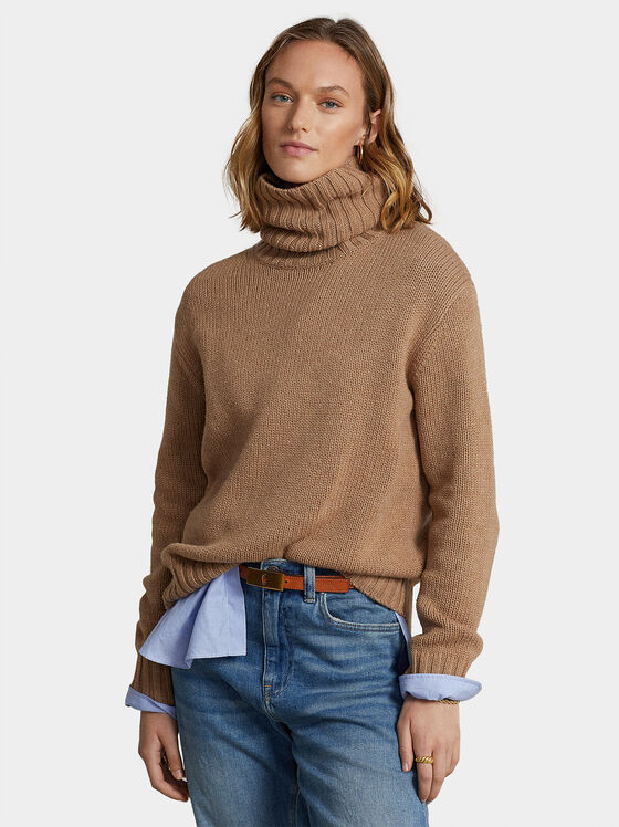 Wool turtleneck sweater - 1