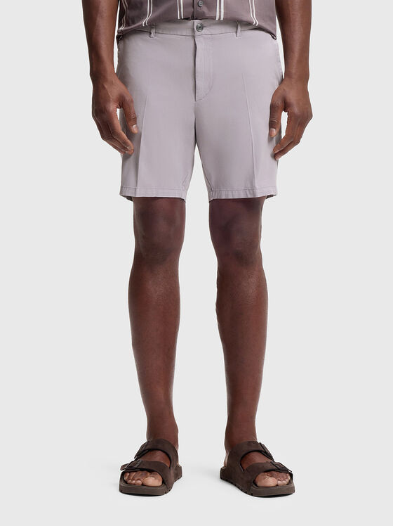 Къси панталони всветло лилав цвят - 1