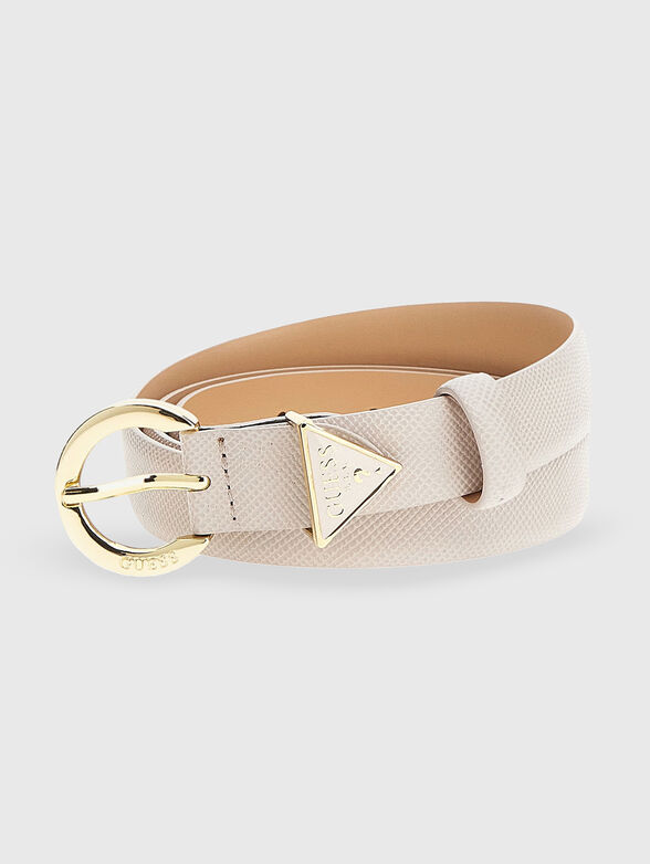 Black belt with triangle logo detail - 1