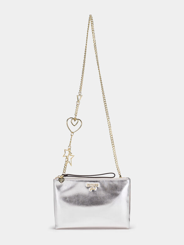 Clutch bag with accent strap - 2